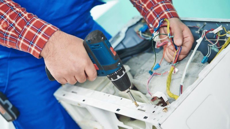 Yenimahalle Panasonic Panasonic çamaşır makinesi kart tamiri – Su almama arızası orijinal parça ile giderildi. - Teknik servis örneği